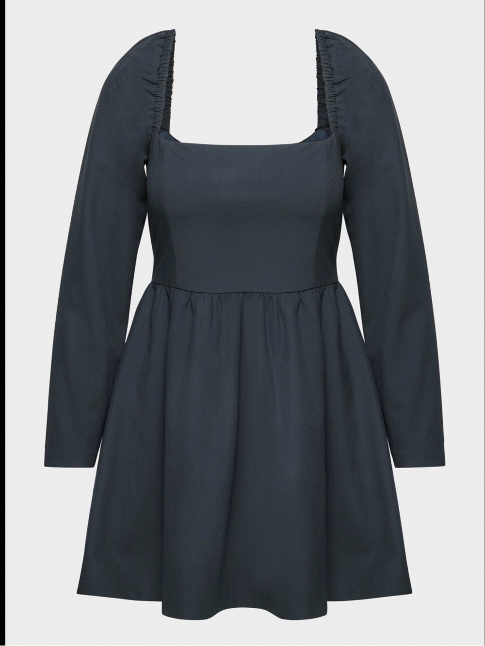 Sunday best aritzia Women’s Square Neck Long Sleeve Mini Dress - black